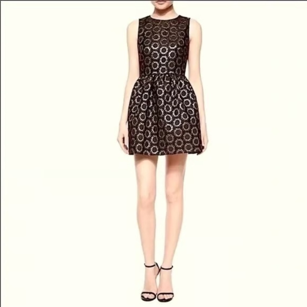 RED Valentino Gathered Sun Brocade Dress NWOT